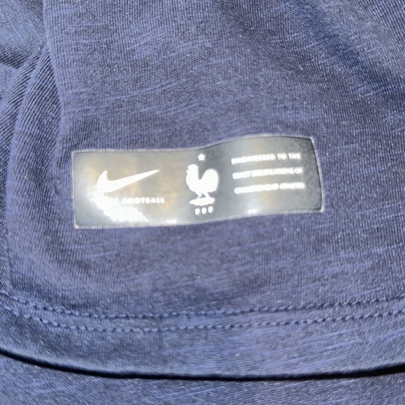 Nike France Preseason Slub Tee – Youth Medium (Navy) - Picture 9 of 10